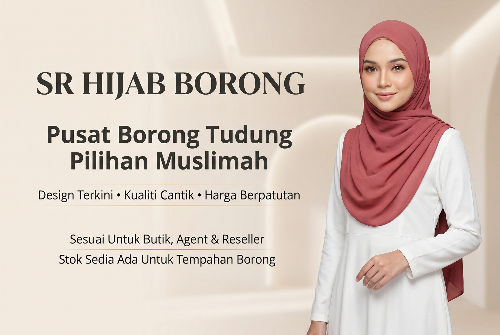 SR Hijab Borong promotional banner 3